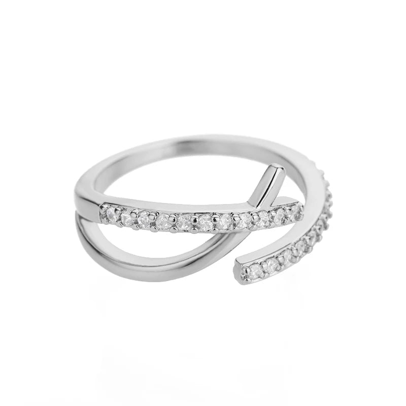 Open Finger Ring Couple Engagement Fashion Jewelry Gift