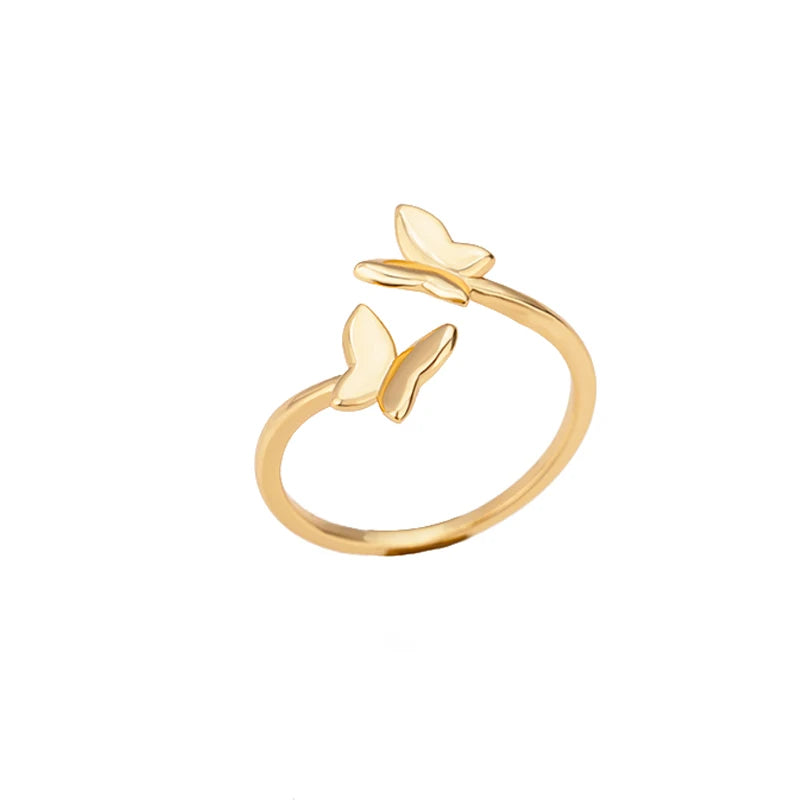 Butterfly Opening Rings For Women