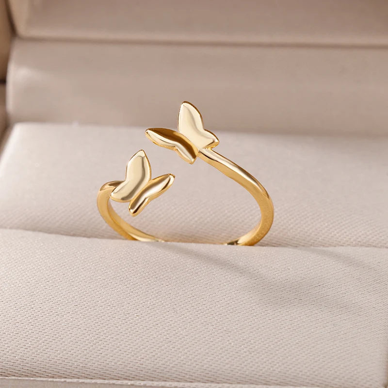 Butterfly Opening Rings For Women