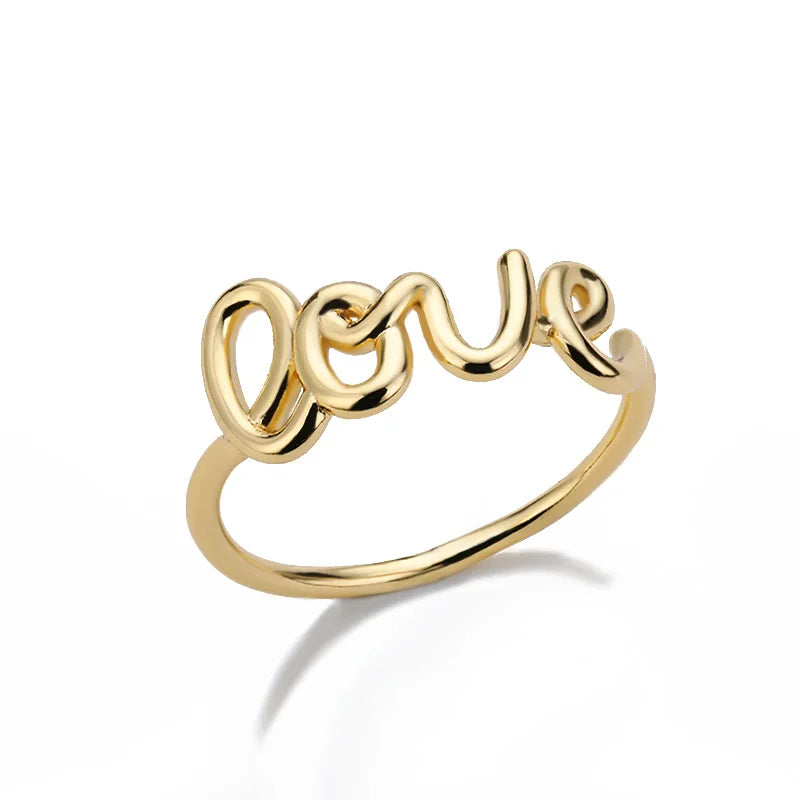 Romantic Love Letter Rings