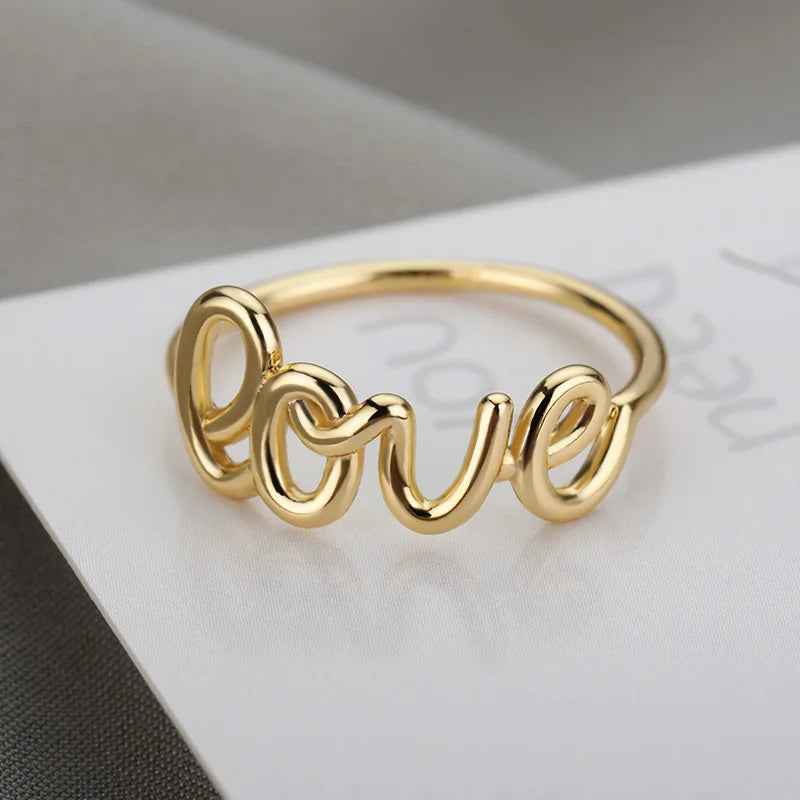 Romantic Love Letter Rings