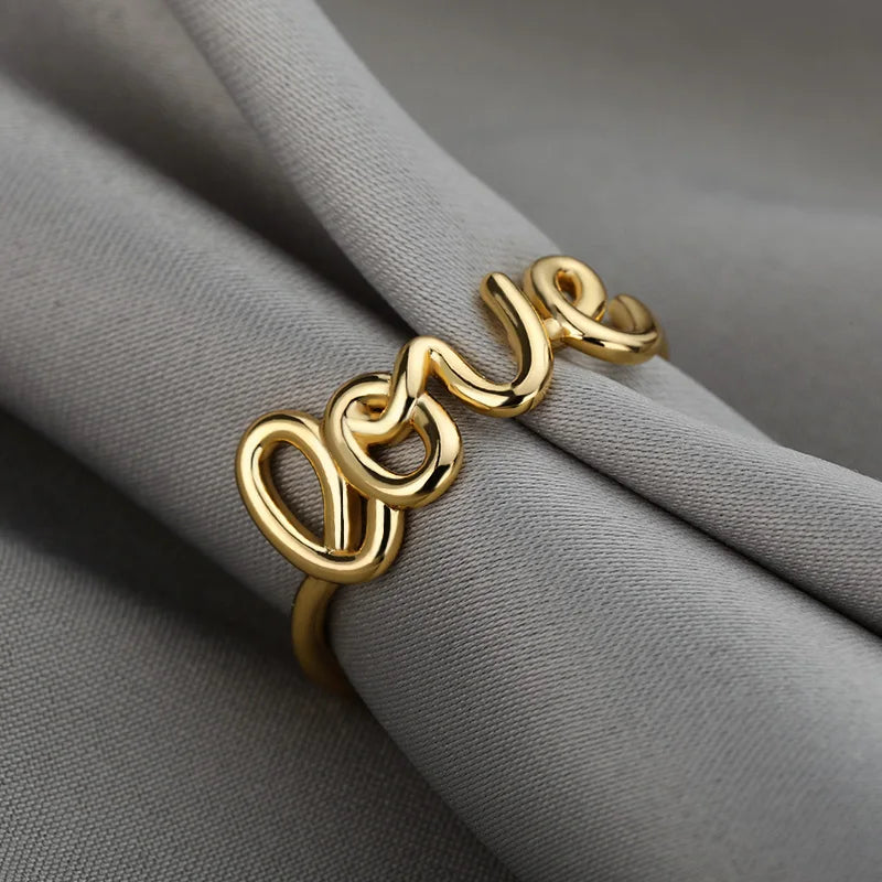 Romantic Love Letter Rings