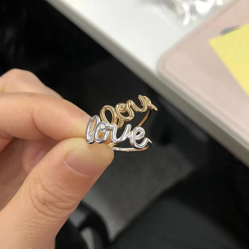 Romantic Love Letter Rings