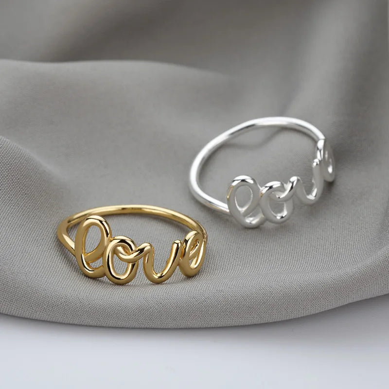 Romantic Love Letter Rings