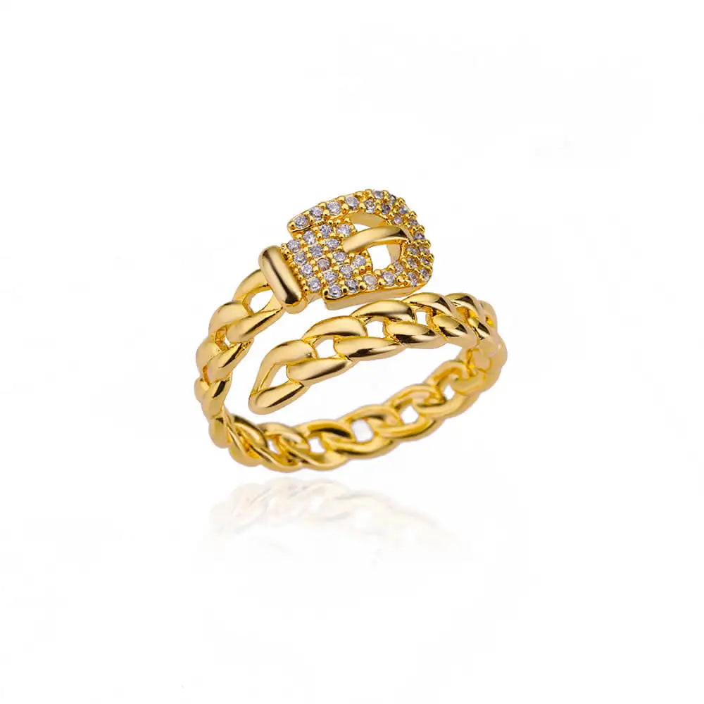 Zircon Belt Rings For Women