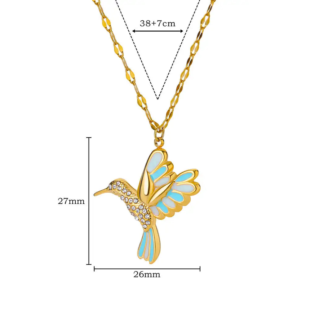 Cute Colorful Birds Necklaces For Women