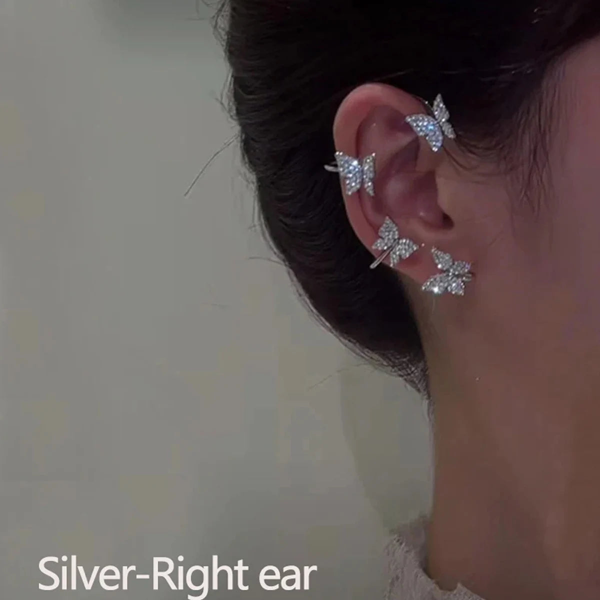 Butterfly Ear Clips Without Piercing For Women