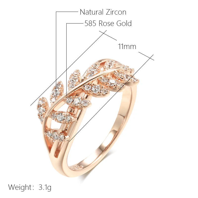 Trendy 585 Rose Gold Color