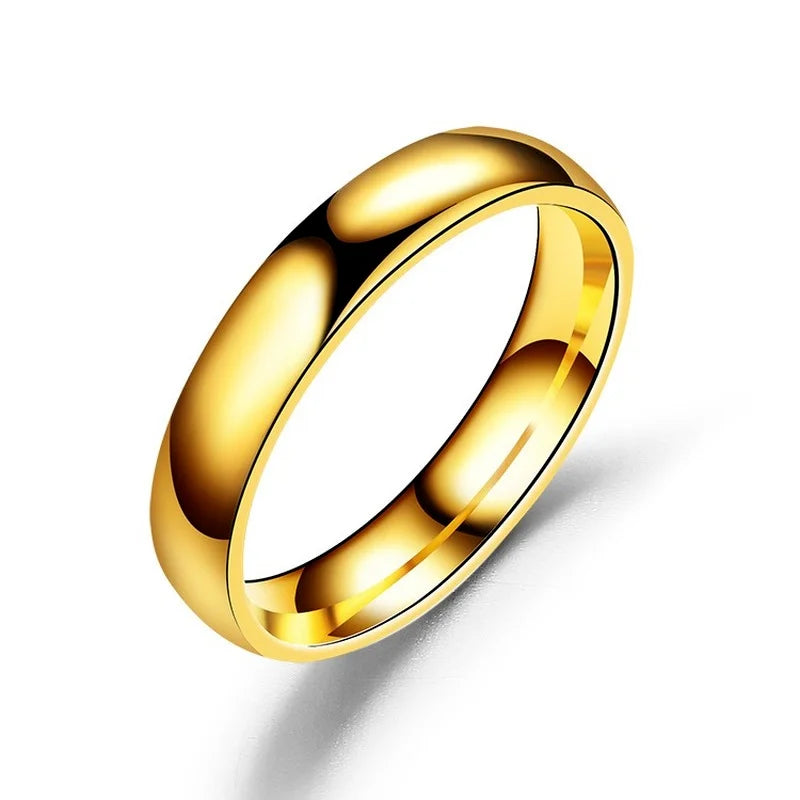 LONDON  Stainless Steel 6mm  Ring Women Men