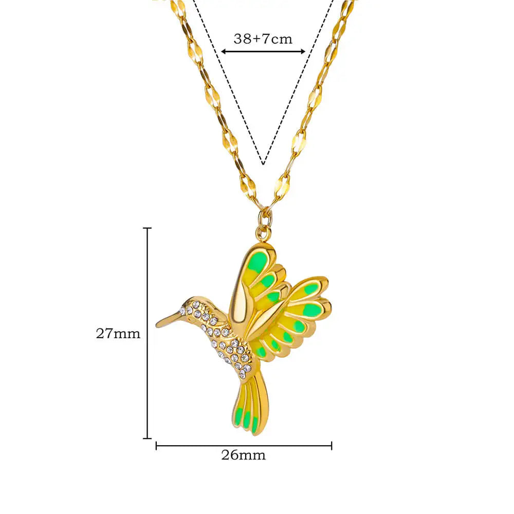 Cute Colorful Birds Necklaces For Women