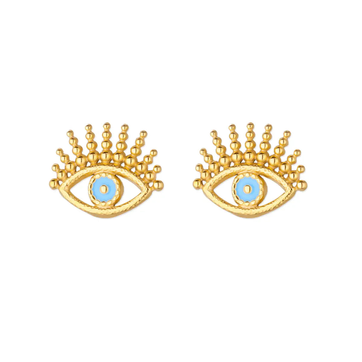 Free Shipping Gothic Oil Drippipng Evil Eye Earrings for Women Stainless Steel