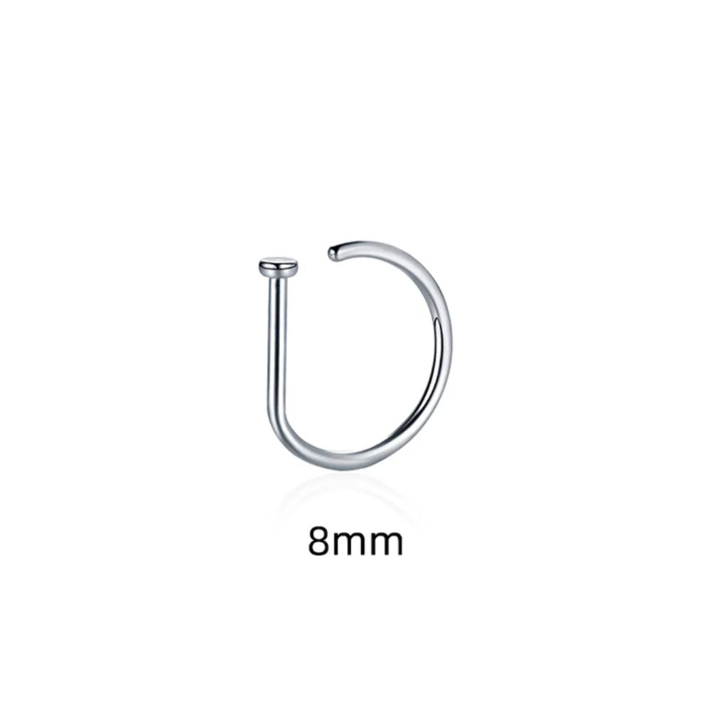 Women  Fake Piering Nose Ring Earrings