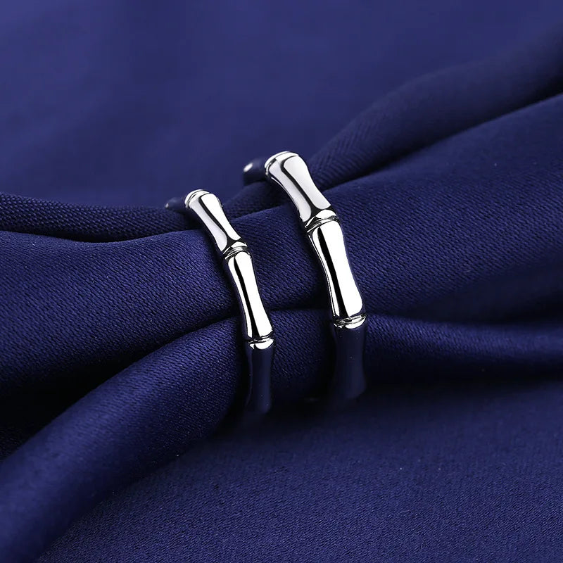 2Pcs 925 Sterling Silver Couples Ring Sets Light Polishing Simple Ring for Woman Man Classic Wedding Fine Jewelry Circle