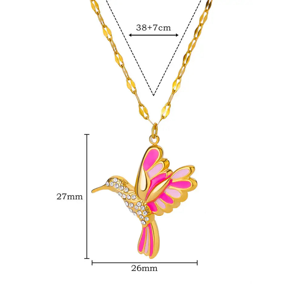 Cute Colorful Birds Necklaces For Women