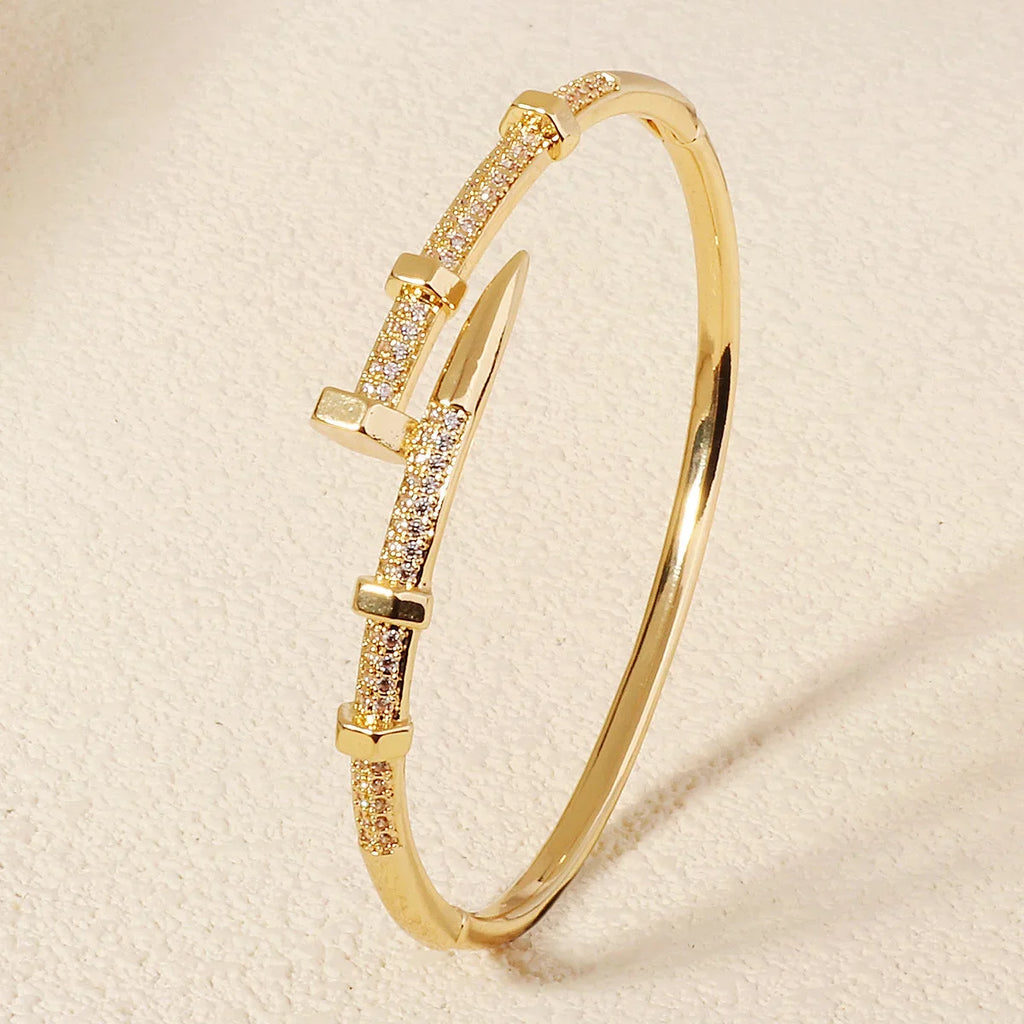 Trendy Bracelet Zircon Screw Bracelet For Women