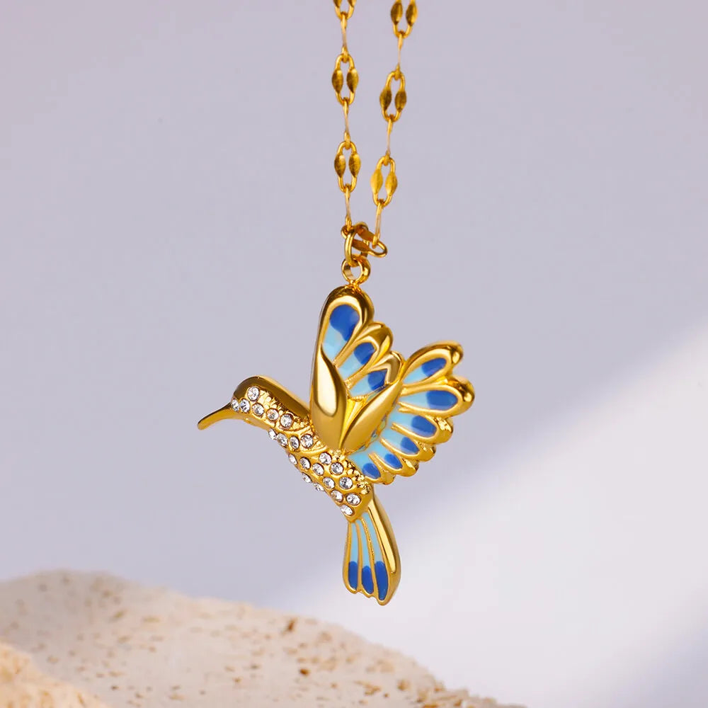 Cute Colorful Birds Necklaces For Women