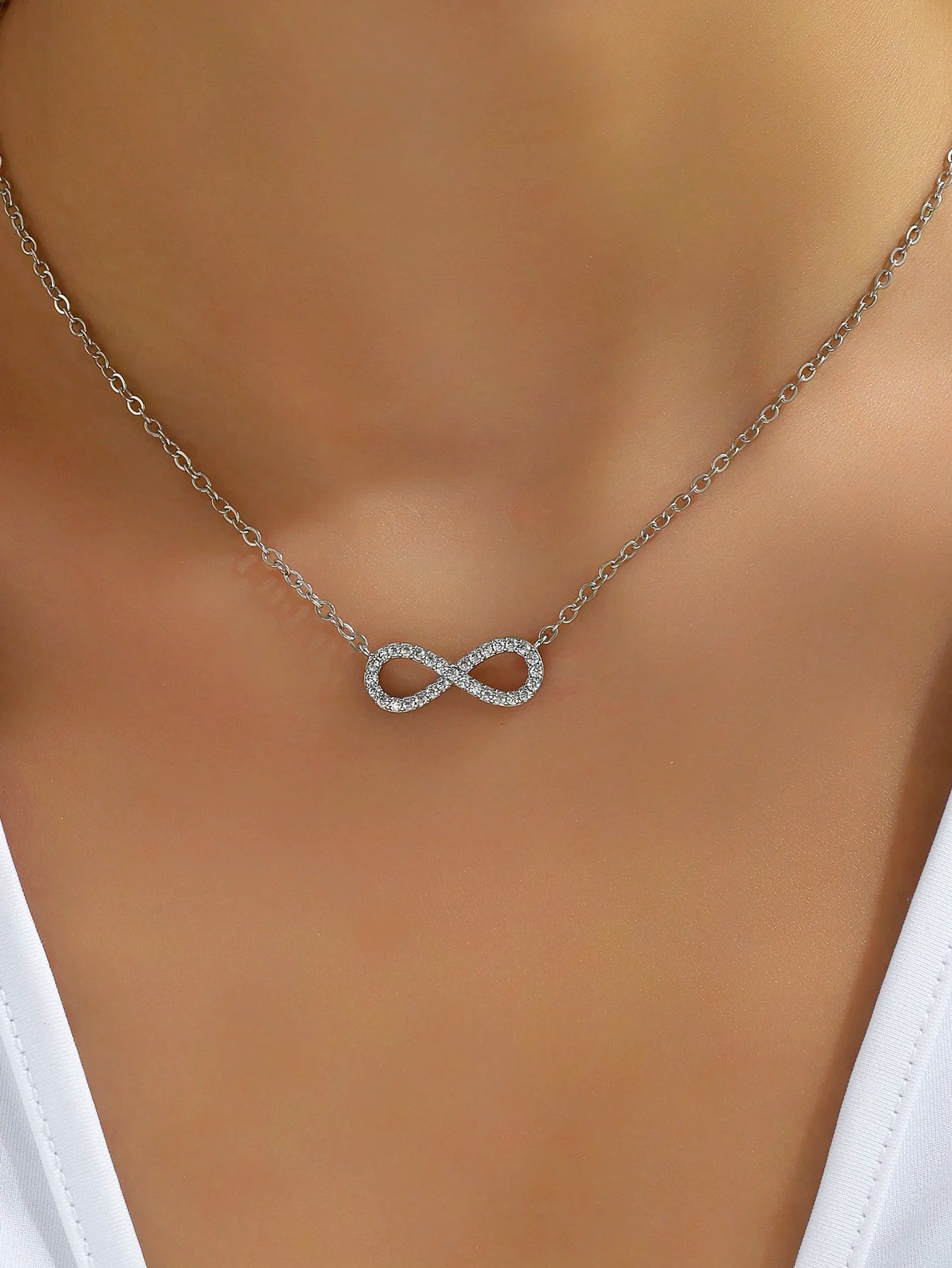 Infinity  Lucky Zircon Love You Forever Jewelry
