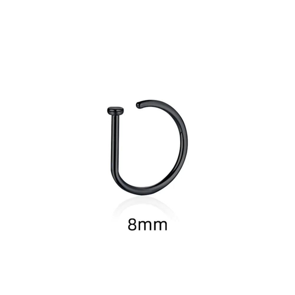 Women  Fake Piering Nose Ring Earrings